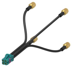 Cable Assembly Coaxial SMA to Fakra RTK 031 39.4