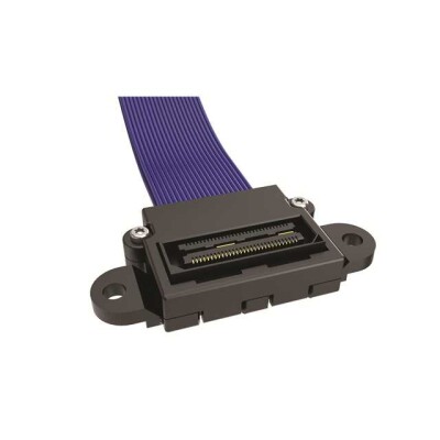 40 Position Cable Assembly Rectangular Plug to Card Edge 1.00' (304.80mm) - 1