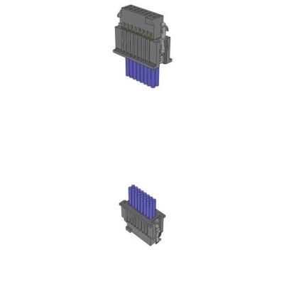 16 Position Cable Assembly Rectangular Socket to Socket 2.00' (609.60mm) - 1