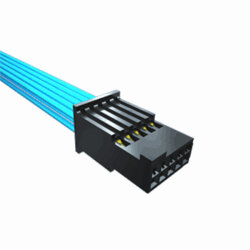 20 Position Cable Assembly Rectangular Socket to Individual Wire Leads 3.33' (1.02m) - Samtec Inc.