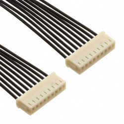 9 Position Cable Assembly Rectangular Socket to Socket, Reversed 0.167' (50.80mm, 2.00