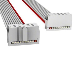 10 Position Cable Assembly Rectangular Socket to Socket 0.500' (152.40mm, 6.00