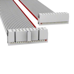 20 Position Cable Assembly Rectangular Socket to Socket 0.500' (152.40mm, 6.00