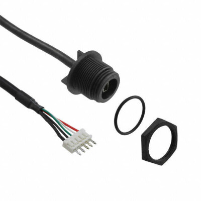 Cable Assembly USB Mini B (5 pos) Male Plug to Rectangular 5 pos Header 0.35' (107.0mm) - 1