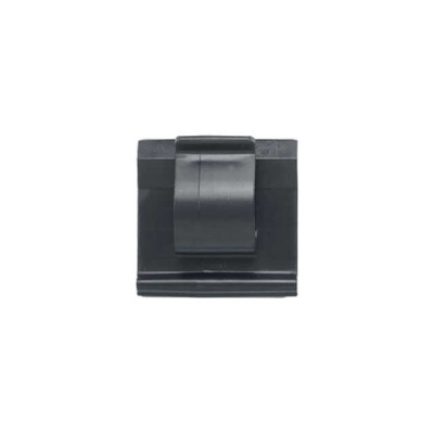 Cable Clip, C-Type Black Adhesive 0.190