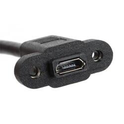 Cable Micro B Female to Micro B Male 0.50' (152.4mm) Shielded - 3