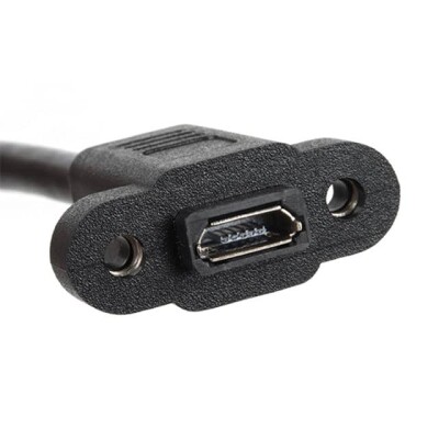 Cable Micro B Female to Micro B Male 0.50' (152.4mm) Shielded - 3