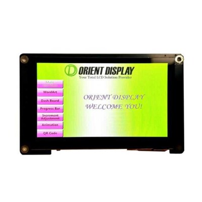 Capacitive Graphic LCD Display Module Transmissive Red, Green, Blue (RGB) TFT - Color CMOS, TTL, UART 4.3