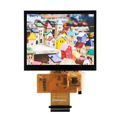 Capacitive Graphic LCD Display Module Transmissive Red, Green, Blue (RGB) TFT - Color, IPS (In-Plane Switching) 24-Bit (RGB), SPI 3.5