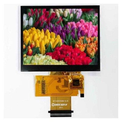Capacitive Graphic LCD Display Module Transmissive Black TFT - Color 24-Bit (RGB), I2C 3.5