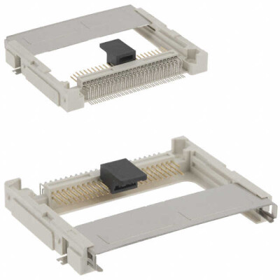 50 Position Card Connector CompactFlash® - Type I, II Surface Mount, Right Angle Gold - 1