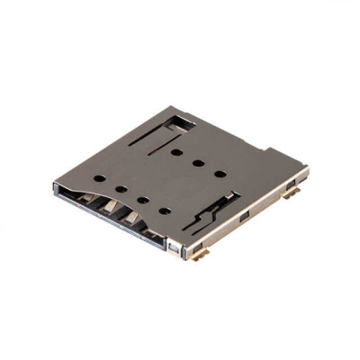 9 (8 + 1) Position Card Connector Micro SIM Surface Mount, Right Angle Gold - 1