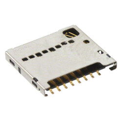 10 (8 + 2) Position Card Connector Secure Digital - microSD™ Surface Mount, Right Angle Gold - 1