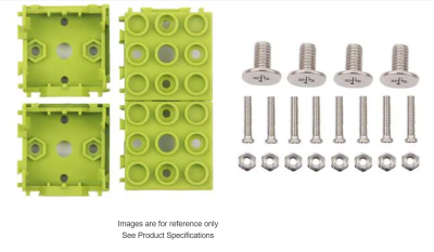 Case Plastic, ABS Green Split Sides 0.984