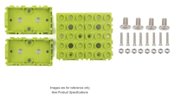 Case Plastic, ABS Green Split Sides 1.969