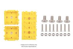 Case Plastic, ABS Yellow Split Sides 1.969