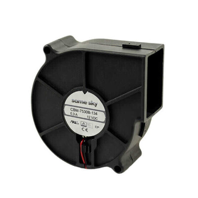 Fan Blower 24VDC Square/Rounded - 75.7mm L x 75.7mm H Ball 14.7 CFM (0.412m³/min) 4 Wire Leads - 1