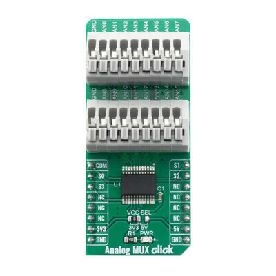 CD74HC4067 Multiplexer (MUX) Interface mikroBUS™ Click™ Platform Evaluation Expansion Board - 1