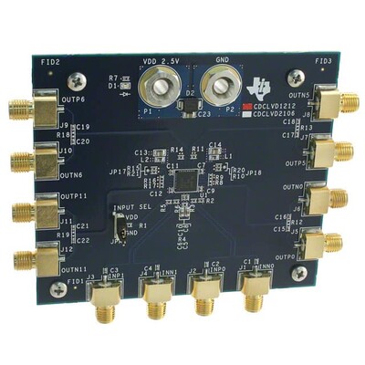 CDCLVD1212 Clock Buffer/Driver/Receiver/Translator Timing Evaluation Board - 1