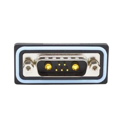 7 (5 + 2 Power) Position D-Sub, Combo Plug, Male Pins Connector - 1