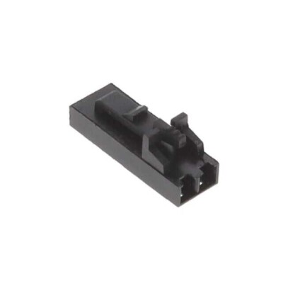 2 Position Rectangular Housing Connector Plug Black 0.100