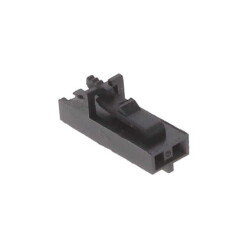 2 Position Rectangular Housing Connector Plug Black 0.100