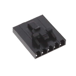 5 Position Rectangular Housing Connector Plug Black 0.100