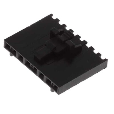 8 Position Rectangular Housing Connector Plug Black 0.100