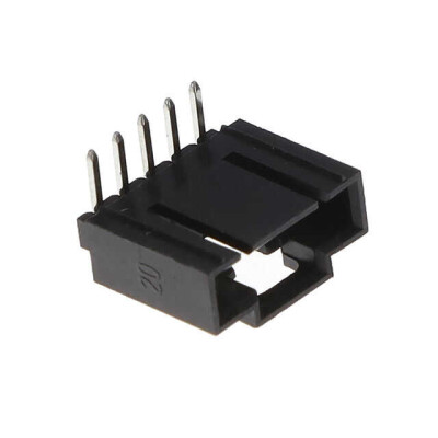 Connector Header Through Hole, Right Angle 5 position 0.100