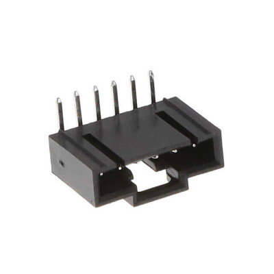 Connector Header Through Hole, Right Angle 6 position 0.100