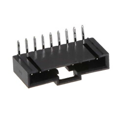 Connector Header Through Hole, Right Angle 9 position 0.100