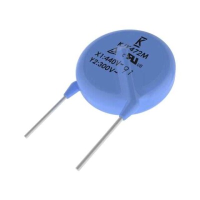 2200 pF ±20% 440VAC Ceramic Capacitor Y5U (E) Radial, Disc - 1