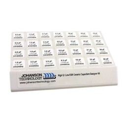 Ceramic Capacitor Kit 0.3pF ~ 82pF 250V Surface Mount, MLCC 1400 Pieces (28 Values - 50 Each) - Johanson Technology Inc.