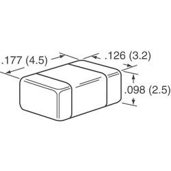 2.2µF ±20% 100V Seramik Kapasitör / Kondansatör X7R 1812 (4532 Metrik) - 3