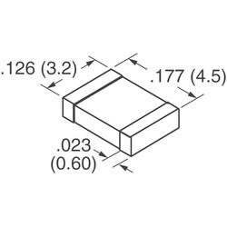1000pF ±10% 3000V (3kV) Ceramic Capacitor X7R 1812 (4532 Metric) - KEMET (1)