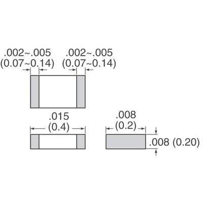 12 pF ±2% 16V Seramik Kapasitör / Kondansatör C0G, NP0 01005 (0402 Metrik) - 2