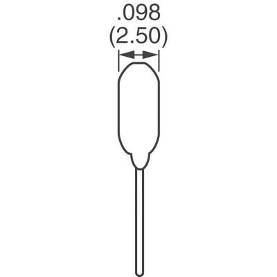 820 pF ±5% 50V Ceramic Capacitor C0G, NP0 Radial - 2
