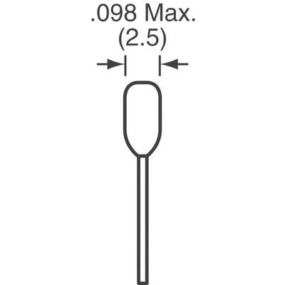 82 pF ±5% 50V Ceramic Capacitor C0G, NP0 Radial - 2