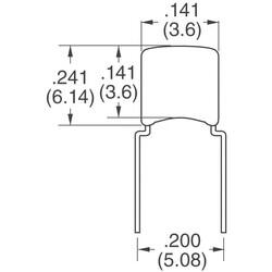 0.1 µF ±10% 50V Ceramic Capacitor X7R Radial - Vishay Beyschlag Draloric BC Components (1)