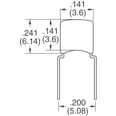 0.1 µF ±10% 50V Ceramic Capacitor X7R Radial - 2