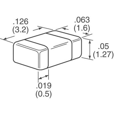 1 µF ±10% 16V Ceramic Capacitor X7R 1206 (3216 Metric) - 2