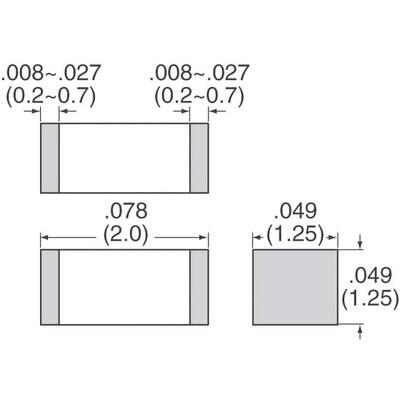 0.47 µF ±10% 100V Seramik Kapasitör / Kondansatör X7R 0805 (2012 Metrik) - 2