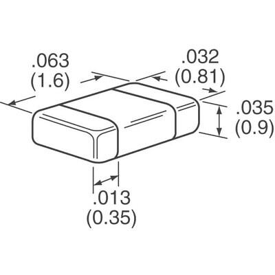 1 µF ±10% 25V Seramik Kapasitör / Kondansatör X5R 0603 (1608 Metrik) - 3