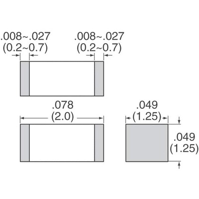 10000 pF ±10% 100V Seramik Kapasitör / Kondansatör X7R 0805 (2012 Metrik) - 2