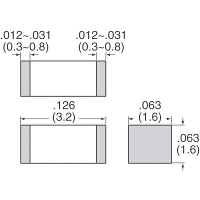 47 µF ±20% 6.3V Seramik Kapasitör / Kondansatör X5R 1206 (3216 Metrik) - 2