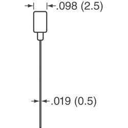 0.1 µF ±10% 25V Ceramic Capacitor X7R Radial - Murata Electronics (1)