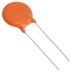 2200 pF ±20% 760VAC Ceramic Capacitor Y5U (E) Radial, Disc - Vishay Cera-Mite