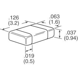1000 pF ±1% 100V Seramik Kapasitör / Kondansatör C0G, NP0 1206 (3216 Metrik) - KYOCERA AVX (1)