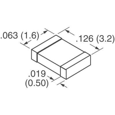 4.7 µF ±10% 6.3V Ceramic Capacitor X7R 1206 (3216 Metric) - 2