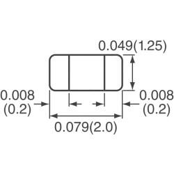 Ceramic PTC Resettable Fuse 12V 330 mA Ih Surface Mount 0805 (2012 Metric) - 2